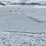 Erzurum’da Demirdöven Barajı buz tuttu