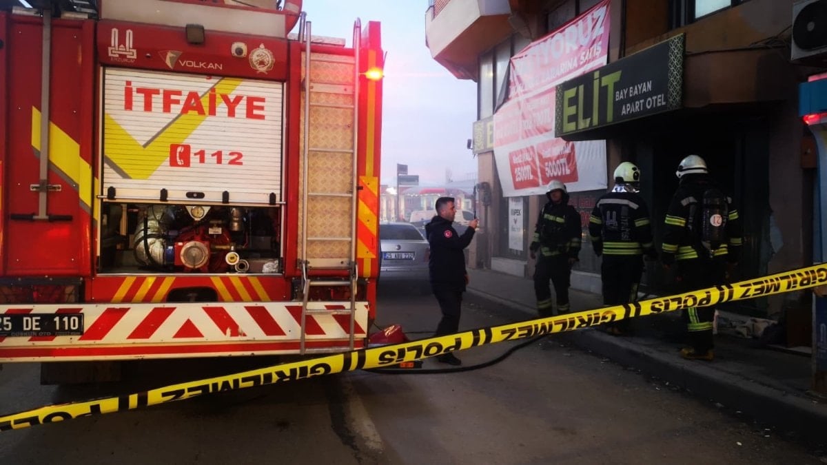 Erzurum’da halı mağazasında yangın: Kundaklama şüphesiyle 1 kişi gözaltında