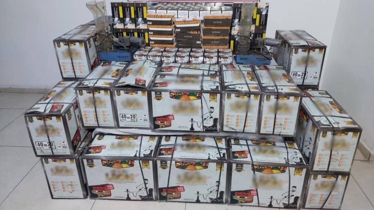 Gaziantep’te 800 bin TL’lik kaçak nargile malzemesi ele geçirildi