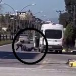 Hatay’da trafikte dehşet anları kamerada