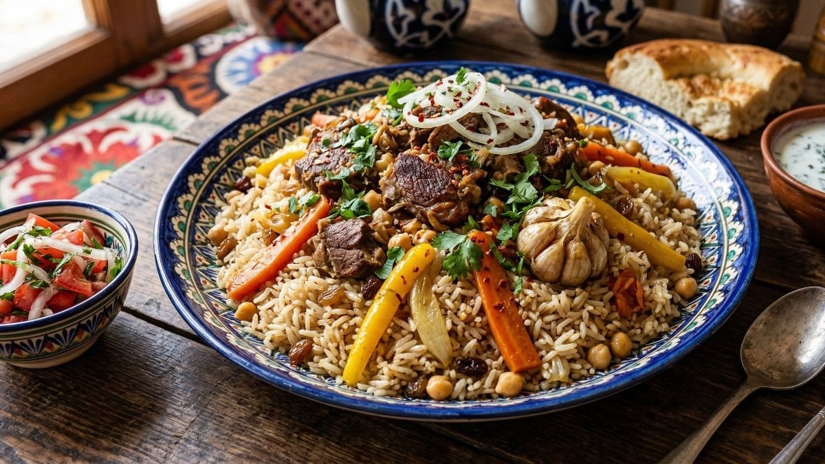 Hem etli, hem sebzeli: Tek tencerede Özbek pilavı tarifi