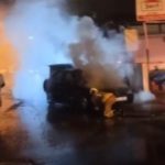 İskenderun’da seyir halindeki otomobilde yangın