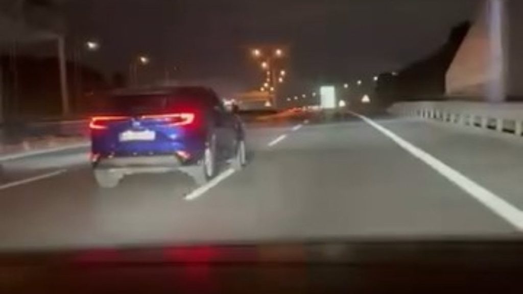 İstanbul TEM Otoyolu’nda tehlikeli sürüş: Zikzak çizen sürücü kamerada