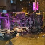 İstanbul’da kamyonetin devrildiği kazada 3 kişi yaralandı