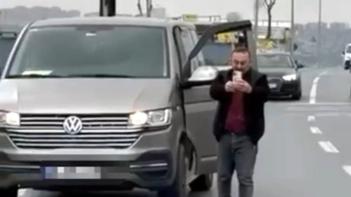 İstanbul’da keserli trafik kavgası kamerada