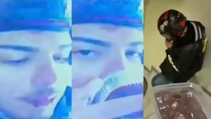 İstanbul’da kurye siparişi önce yaladı: Sonra teslim etti