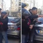 Kadıköy’de trafikte demir çubuklu saldırı kamerada