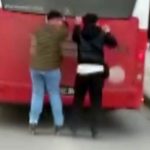 Kahramanmaraş’ta otobüsün arkasında tehlikeli yolculuk