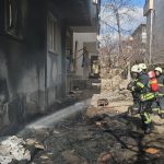 Kayseri’de kendini alevlerin içine atan polis, yangının büyümesini önledi