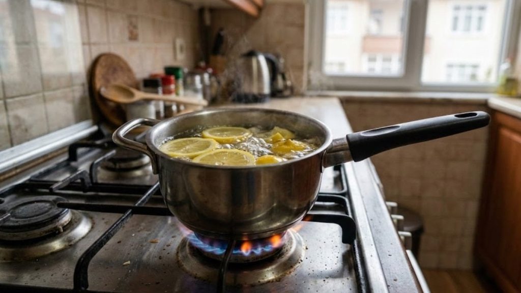 Kızartma kokusunu tarihe gömen yöntem: Sadece birkaç dilim limon yetiyor…