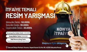 Konya Büyükşehir’den “İtfaiye” Temalı Resim Yarışması