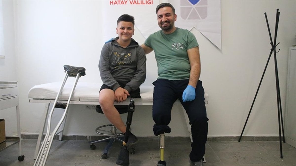 Malatya’da ampute teknikeri, depremzedelere destek oluyor