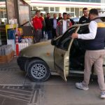Malatya’da kasiyerle tartışan şahıs araçla akaryakıt istasyonuna daldı
