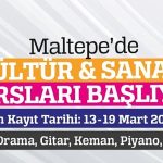 Maltepe Belediyesi kültür sanat kursları başlıyor