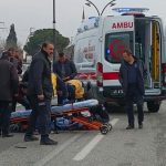 Manisa’da minibüsün çarptığı yaya ağır yaralandı