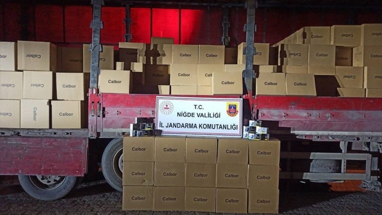 Niğde’de vurgun: 8,8 milyon kaçak sigara ele geçirildi