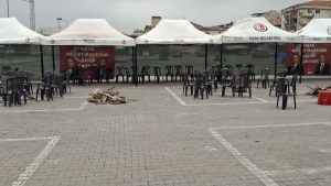 Özkan Yalım’a destek için kurulan çadır boş kaldı