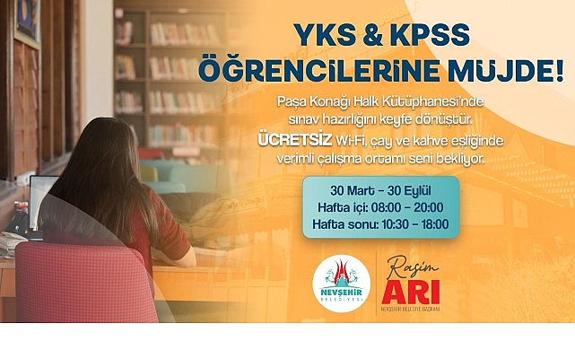 Paşa Konağı Halk Kütüphanesi Sınav Kampına Dönecek