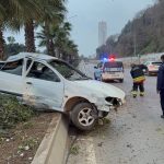 Samsun’da alkollü sürücü ceza sonrası direksiyon başına geçti, kaza yaptı