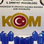 Samsun’da sahte alkol operasyonu: 70 litre etil alkol ele geçirildi