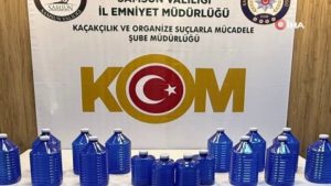 Samsun’da sahte alkol operasyonu: 70 litre etil alkol ele geçirildi