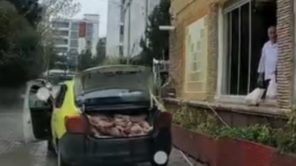 Samsun’da taksi bagajında et sevkiyatı