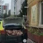 Samsun’da taksi bagajında et sevkiyatı