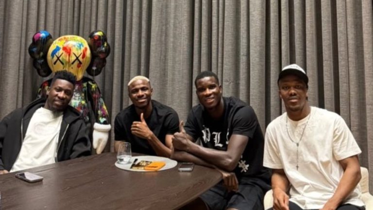 Trabzonspor’un Afrikalı oyuncuları, Osimhen’le buluştu