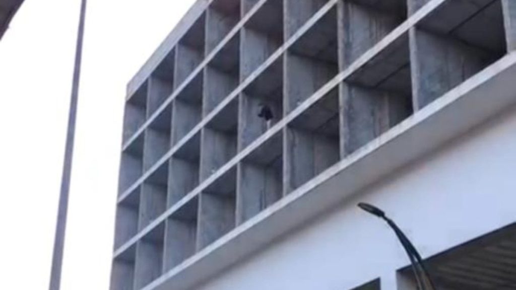 Zonguldak’ta ceza kesilen sürücü, inşaatın çatısına çıktı