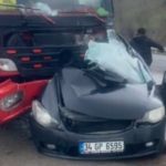 Zonguldak’ta kamyona çarpan polis komiseri ağır yaralandı