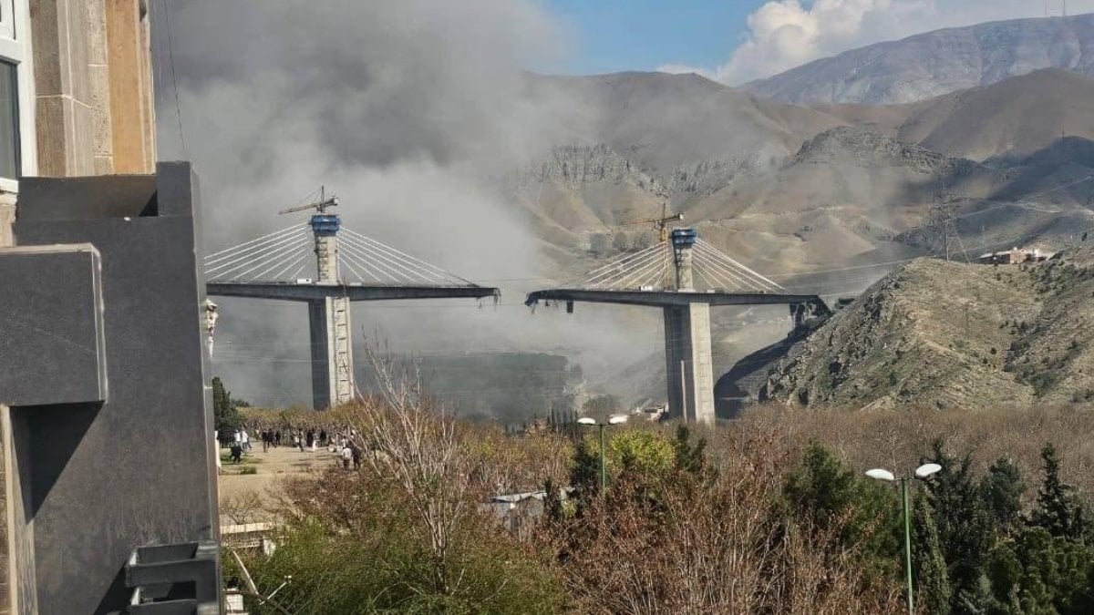ABD ve İsrail, İran’ın Kerec kentindeki B1 Köprüsü’nü vurdu