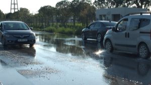 Balıkesir’de sağanak nedeniyle arazileri sular bastı