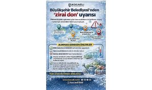 Büyükşehir’den üreticilere “zirai don” uyarısı