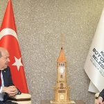 Ersin Tatar, Başkan Büyükakın’a konuk oldu