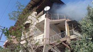 Hatay’da müstakil evde korkutan yangın