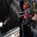 Kuyuya düşen kuzuya itfaiyeden nefes kesen kurtarma
