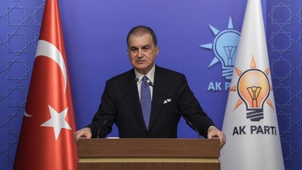 Ömer Çelik AK Parti MYK toplantısına ilişkin basın açıklaması yapıyor