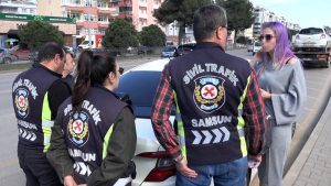 Samsun’da korsan taksiciye ceza yağdı
