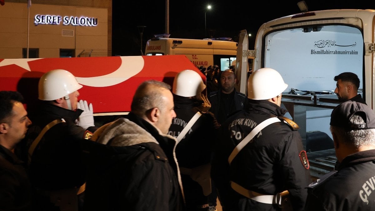Şehit polis Seçkin Yalçın’ın naaşı memleketi Elazığ’da