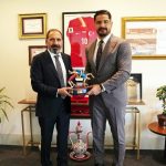 Taha Akgül, TFF Başkan Vekili Mecnun Otyakmaz’ı ziyaret etti
