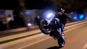 Trabzon’da tek teker şovuna 46 bin TL ceza