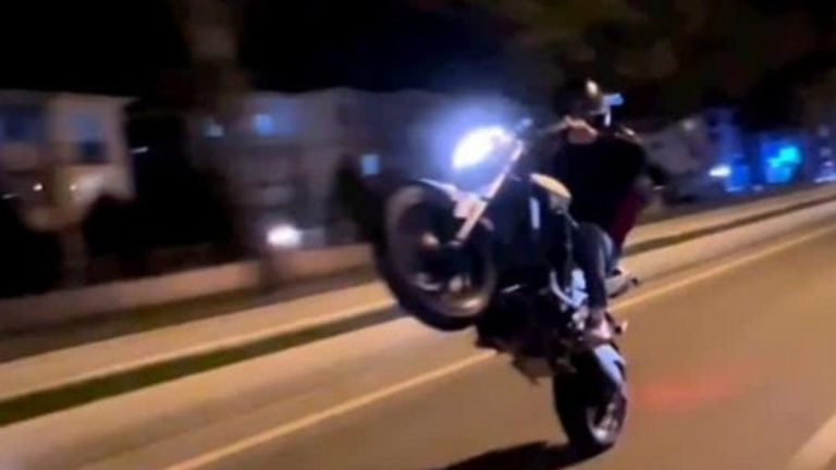 Trabzon’da tek teker şovuna 46 bin TL ceza