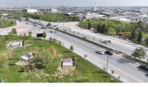 Konya Büyükşehir MARSAN Girişi’ne Yaya Üst Geçidi Yapıyor